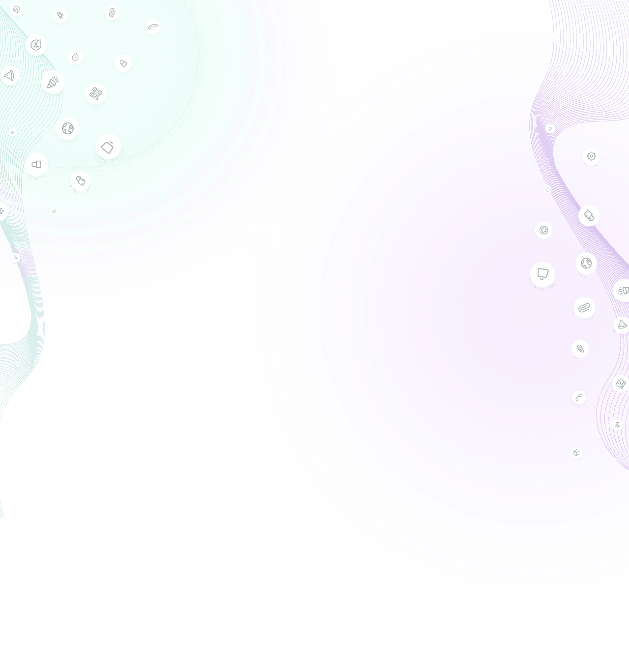 decor waves with icons