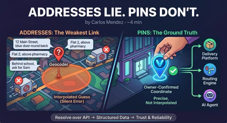 Post image for: Addresses Lie. Pins Don't.